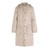Brunello Cucinelli Shiny Zipper Pull Down Jacket In Neutral