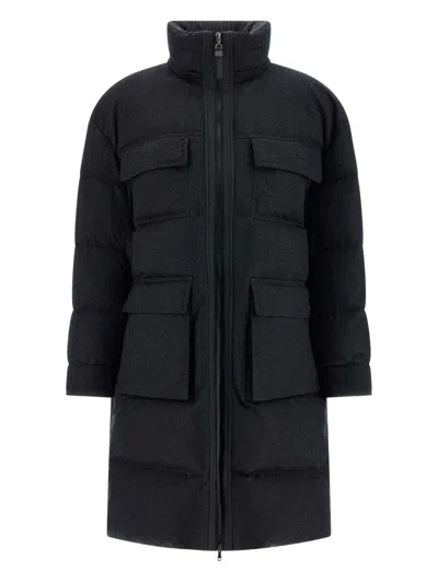 BRUNELLO CUCINELLI BRUNELLO CUCINELLI COATS GREY