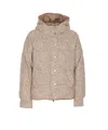 Brunello Cucinelli Reversible Down Jacket In Neutral