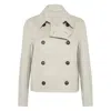 Brunello Cucinelli Hand-finished Caban Jacket In Gray