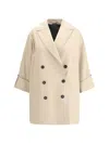 Brunello Cucinelli Wide-lapels Jewel-embellished Jacket In White