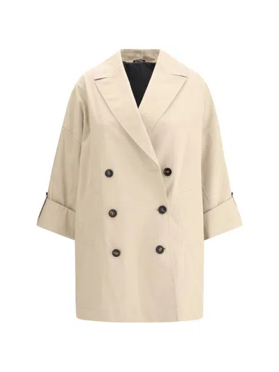 Brunello Cucinelli Coats In White