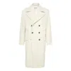 Brunello Cucinelli One-and-a-half-breasted Coat In White