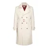 Brunello Cucinelli Wool Trench Coat In White