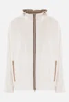 Brunello Cucinelli Coats In White + White Reverse