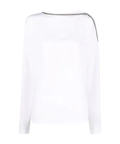BRUNELLO CUCINELLI COLD-SHOULDER TOP