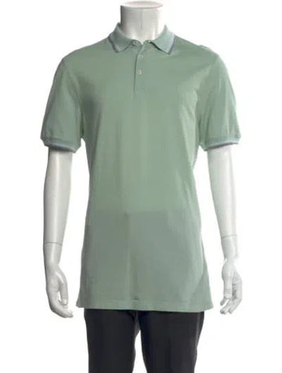 Pre-owned Brunello Cucinelli Collar Short Sleeve Polo Shirt In Green