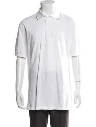 Pre-owned Brunello Cucinelli Collar Short Sleeve Polo Shirt In White