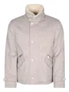 Brunello Cucinelli Collared Button-fastening Jacket In Pink