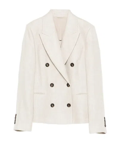 BRUNELLO CUCINELLI BRUNELLO CUCINELLI COLLARED BUTTON-UP JACKET