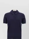 Brunello Cucinelli Collared Polo Shirt With Ribbed Cuffs