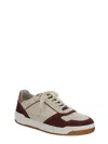 Brunello Cucinelli Man Sneakers Burgundy Size 12 Leather In Multi