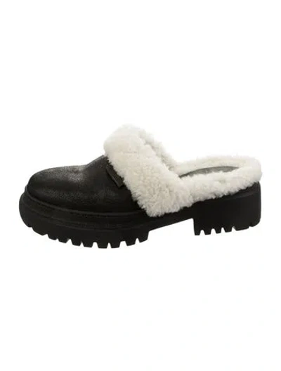 Pre-owned Brunello Cucinelli Colorblock Pattern Beaded Accents Mules In Black