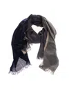 Brunello Cucinelli Colorblock Scarf In Blue Marine Color In Azul