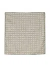 Brunello Cucinelli Geometric-pattern Pocket Square In Panama Olive