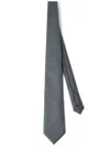 Brunello Cucinelli Stripe-detailing Tie In Grey