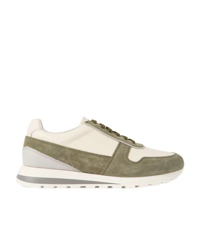 BRUNELLO CUCINELLI BRUNELLO CUCINELLI PANELLED LACE-UP SNEAKERS