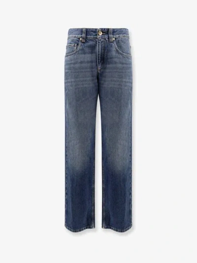 Brunello Cucinelli "column" Jeans In Blue