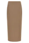 Brunello Cucinelli Long Skirt With Back And Side Slits In Sand