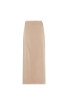 Brunello Cucinelli High Waist Skirt In Neutral