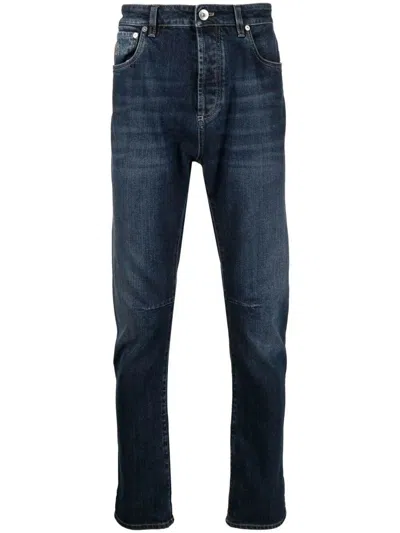 Brunello Cucinelli Comfort Cotton Denim Leisure Fit Five-pocket Jeans Clothing In Blue