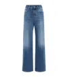 Brunello Cucinelli Comfort Cotton Wide-leg Jeans In Blue