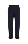 Brunello Cucinelli Comfort Denim Trousers In Navy Blue