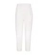 Brunello Cucinelli Comfort Gabardine Tapered Trousers In White