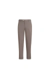 Brunello Cucinelli Comfort Gabardine Trousers In Brown