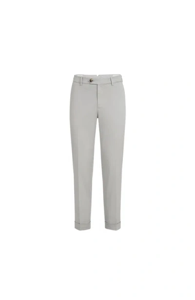 Brunello Cucinelli Comfort Gabardine Trousers In Gray