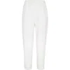 Brunello Cucinelli Comfort Gabardine Tapered Trousers In Snow