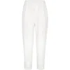 Brunello Cucinelli Comfort Gabardine Trousers In White