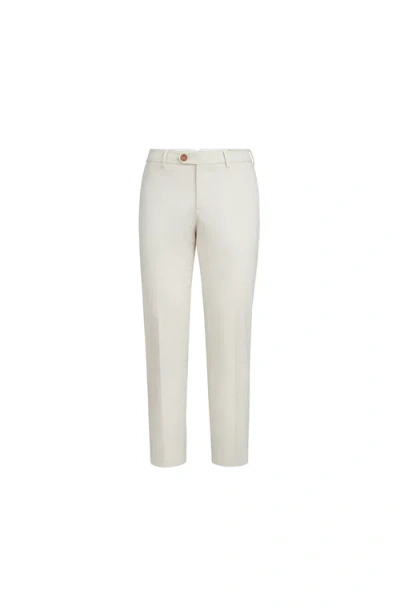 Brunello Cucinelli Comfort Gabardine Trousers In White