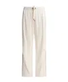 Brunello Cucinelli Tailored Trousers With Side Stripe Detail In White