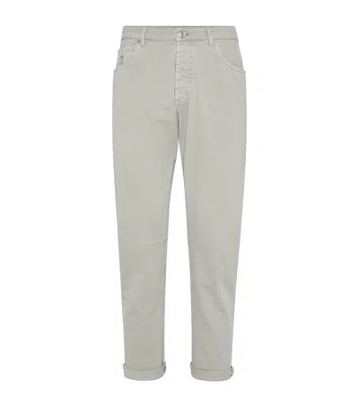 Brunello Cucinelli Comfort Jeans In Brown