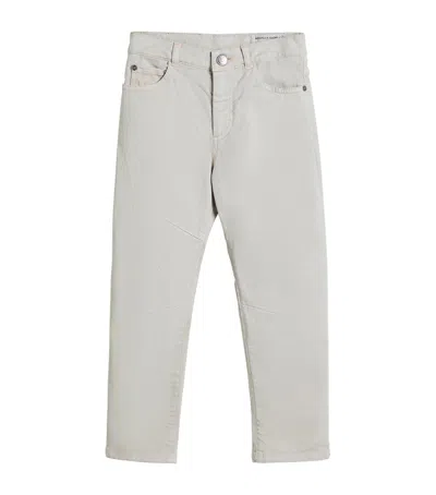 Brunello Cucinelli Kids' Comfort Jeans In Neutral