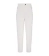 Brunello Cucinelli Tailored White Trousers With Concealed Fastening In Neutral