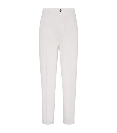 BRUNELLO CUCINELLI COMFORT LINEN LEISURE TROUSERS