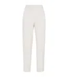 Brunello Cucinelli Comfort Viscose Couture Twill Slouchy Trousers In White