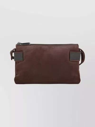 Brunello Cucinelli Compact Suede Shoulder Bag