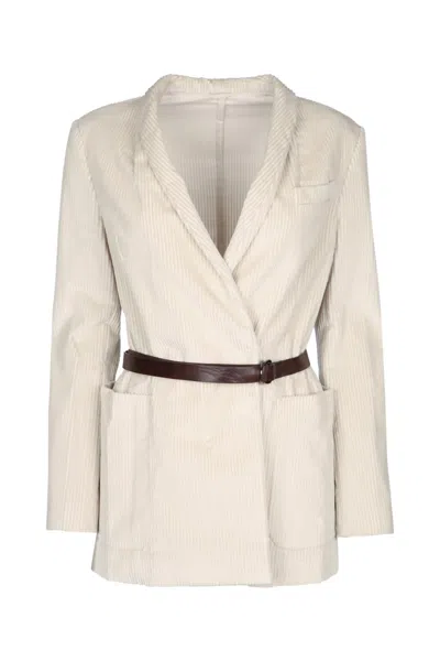 Brunello Cucinelli Jackets And Vests In White