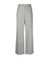 Brunello Cucinelli Concealed-fastening Tailored Trousers In Gray