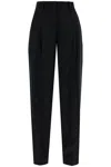 Brunello Cucinelli Loose Straight Pants With Embell In Nero (black)