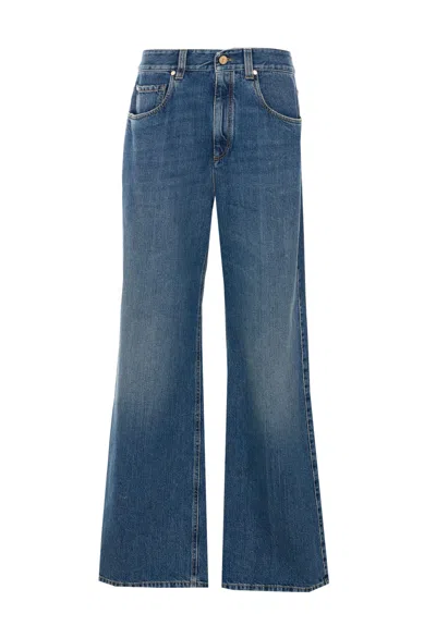 Brunello Cucinelli Contemporary Loose Denim Pants In Blue