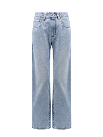 Brunello Cucinelli Contemporary Loose Full Lenght Jeans In Blue