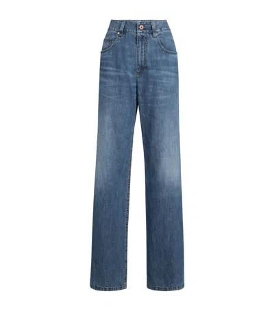 Brunello Cucinelli Contemporary Loose Jeans In Blue