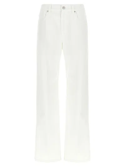 Brunello Cucinelli Contemporary Loose Jeans White
