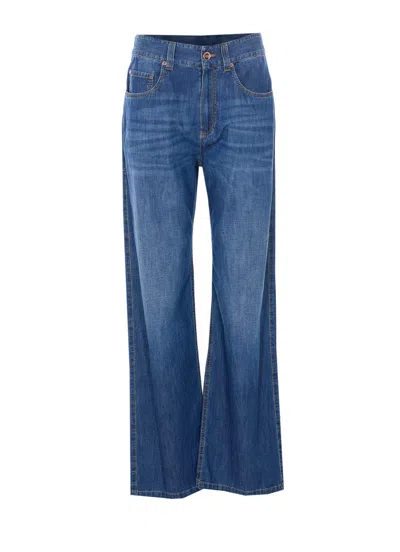 Brunello Cucinelli Contemporary Loose Pants In Blue