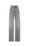 Brunello Cucinelli Contemporary Loose Trousers In Grey Denim