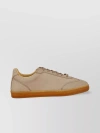 BRUNELLO CUCINELLI CONTEMPORARY LOW-TOP SNEAKERS WITH GEOMETRIC NUBUCK TEXTURE